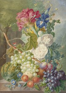 Still Life with Flowers and Fruits