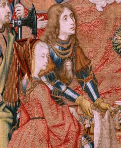 Flemish Tapestry. Series Episodes from the Life of the Virgin. The Prophecies are Fulfilled at the Birth of Christ. First Tapestry in the Series. Models Attributed to Jan von Roome