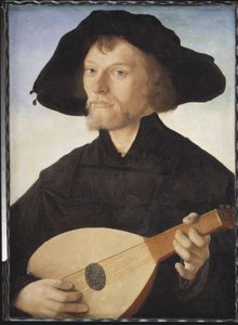 Portrait of a Lute Player by Jan van Scorel