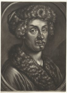 Portrait of a Man with a Fur Hat by Jan van Somer