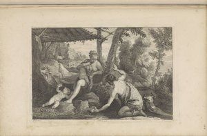 Adam and Eve after the Expulsion from Paradise by Jan van Troyen