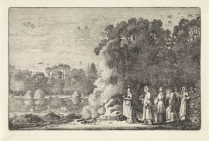 Landscape with Mercury and Herse by Jan van de Velde (II)