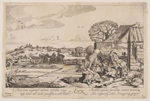 Air (with a view of Haarlem), from The Four Elements by Jan van de Velde II