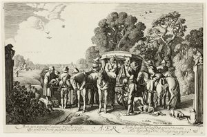 Air, plate two from The Four Elements by Jan van de Velde II