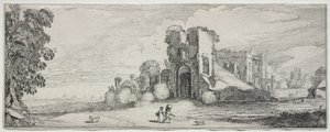Some Pleasing Landscapes and Ruins of Ancient Monuments: Brederode Castle by Jan van de Velde II