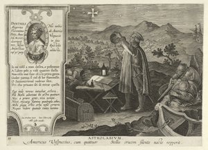 Amerigo Vespucci Discovering the Southern Cross with an Astrolabe by Jan van der Straet