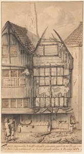 Two Burned-out Houses in the Oude Nieuwstraat, 1682 by Jan van der Heyden