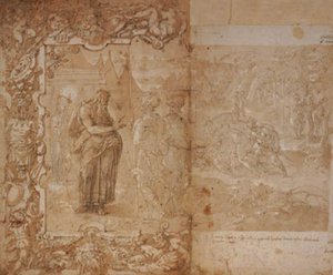 Drawing for a Tapestry with the Story of Ulysses and Diomedes