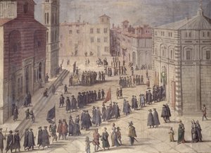Festival of Homage in the Piazza del Duomo, Florence, 1555