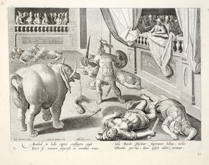 Hannibal Makes Defeated Romans Fight Each Other, illustration from 