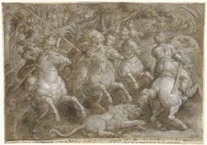Hunt for Persian Lions, Hunting Parties, Vol. 2 (series title) by Jan van der Straet