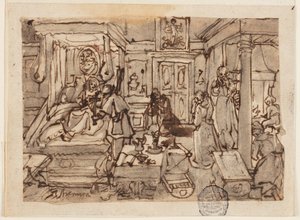 Extreme Unction by Jan van der Straet, called Stradanus