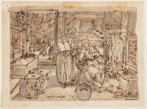 Page of a Sketchbook; Infirmity by Jan van der Straet, called Stradanus