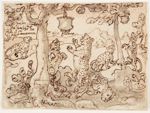 The Panther Trap by Jan van der Straet, called Stradanus