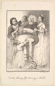 Orator Henley Christening a Child, 1794 by Jane Ireland