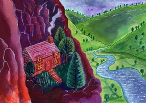 House in the Mountains, 2002 by Jane Tattersfield