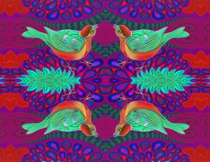 Tree Sparrow Pattern by Jane Tattersfield