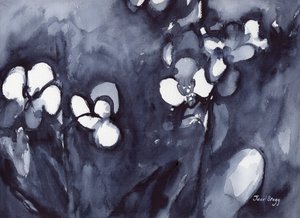 Orchid in Indigo, c.2017 by Janel Bragg