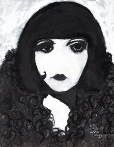 Siren in a Faux Fur Coat by Janel Bragg