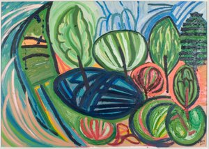 Wormiston Wood, summer by Janet McKenzie