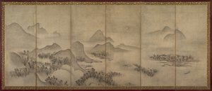 Moonlit Landscape (one of a pair)