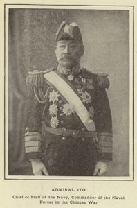 Admiral Ito, Chief of Staff of the Navy, Commander of the Naval Forces in the Chinese War by Japanese Photographer