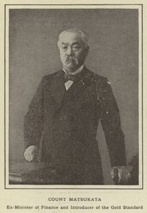 Count Matsukata, Ex-Minister of Finance and Introducer of the Gold Standard by Japanese Photographer