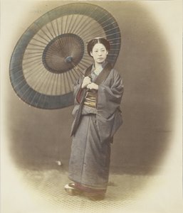 Japanese woman with umbrella