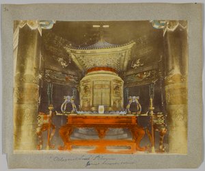 Octagonal Tomb of the 2nd Shogun, Shiba Park, Tokyo, Japan by Japanese Photographer