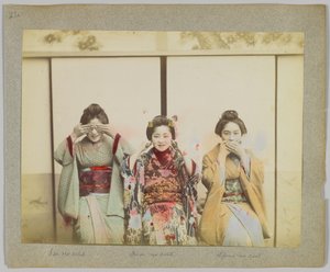 See no evil, hear no evil, speak no evil by Japanese Photographer