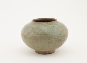 Jar with stamped and slip-inlay decoration, 1610-1630