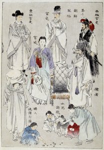 Korea: traditional costumes of the nobles