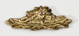 Menuki, or Grip Ornament, in the Form of a Samurai by Japanese School