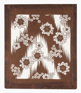 Paper stencil (katagami), late 19th century
