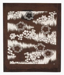 Paper stencil (katagami), late 19th century