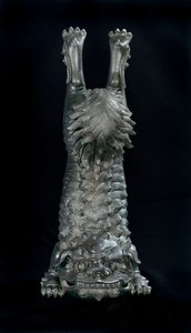 Perfume burner in the shape of a Chinese lion