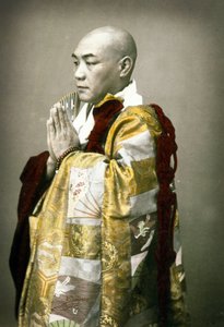 Portrait of a Shinto priest, c.1880 by Japanese School