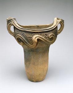 Pot with Whorl Design