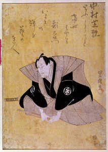 Representation of actor Nakamura Shikan IV. Japanese print of the 19th century. Paris, Guimet Museum, Asian Arts Museum