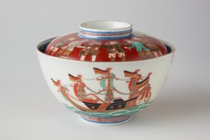 Rice Bowl and Cover by Japanese School
