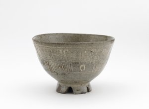 Tea bowl in mishima style