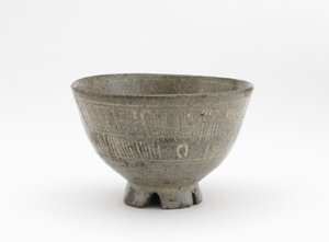 Tea bowl in mishima style, Edo period, early 17th century