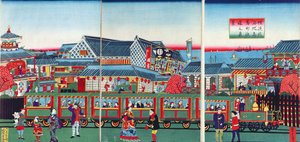 Train at Yokohama, 2nd half nineteenth century