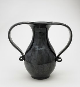 Vase in Mimikuchi Form, Seto, Kyoto-fu or Aichi Prefecture, Edo Period or Meiji Era by Japanese School