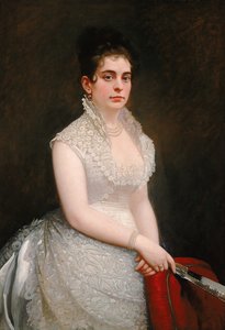 Alice Pike Barney, in Wedding Gown, 1876