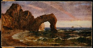 Sunset at Etretat