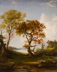 The Hudson at Piermont by Jasper Francis Cropsey