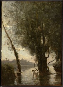 Bathers of the Borromean Isles by Jean-Baptiste-Camille Corot