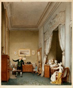 The Imperial Mary Louise of Habsburg Lorraine, Empress of the French in Her Bedroom After the Birth of the King of Rome in 1813