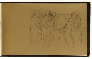 Study of an Assembly of People, One Kneeling (p. 70 of the Album)